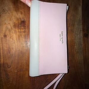 Kate Spade Blush Pink and Cream Wristlet